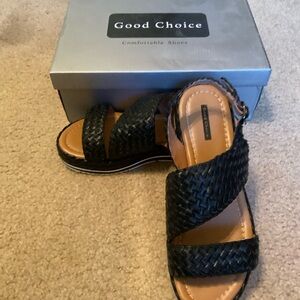 Good Choice Braided Sandals. Sz. 9